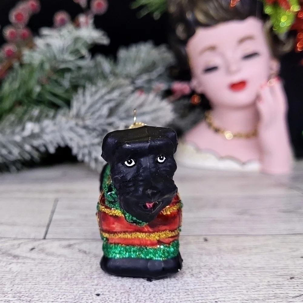 🎈4/$25 Old world christmas glass scottie dog christmas ornament